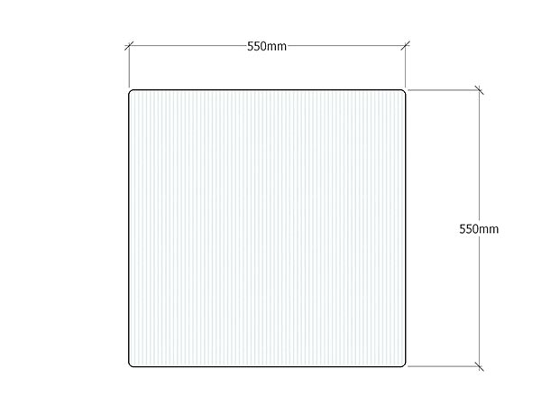 プラダン寸法（W550×H550 t3.0）